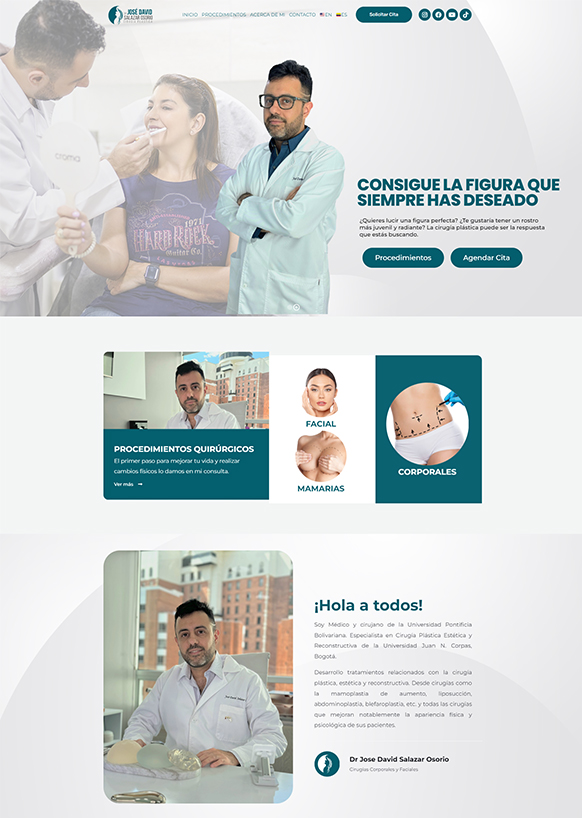 pagina web para un doctor